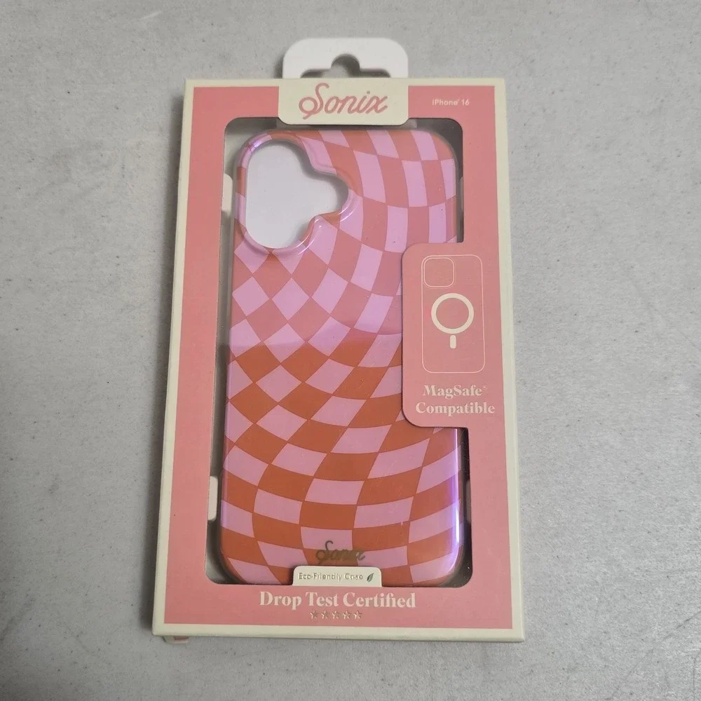 Sonix Apple iPhone 16 Case with MagSafe - Checkmate Pink